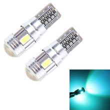 Load image into Gallery viewer, 2PCS T10 3W Ice Blue Light 6 SMD 5630 LED Error-Free Canbus Car Clearance Lights Lamp, DC 12V, 6 SMD 5630 LEDs