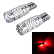 Load image into Gallery viewer, 2 PCS T10 6W 10 SMD 5630 LED Error-Free Canbus Car Clearance Lights Lamp, DC 12V, 5630-10smd LED, 10 SMD 5630 LEDs, T10+6W Green Light