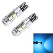 Load image into Gallery viewer, 2PCS T10 6W Ice Blue Light 10 SMD 5630 LED Error-Free Canbus Car Clearance Lights Lamp, DC 12V, 2 PCS T10 6W