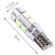 Load image into Gallery viewer, 2PCS T10 6W Ice Blue Light 10 SMD 5630 LED Error-Free Canbus Car Clearance Lights Lamp, DC 12V, 2 PCS T10 6W