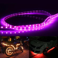 Load image into Gallery viewer, 5 PCS 45 LED 3528 SMD Waterproof Flexible Car Strip Light for Car Decoration, DC 12V, Length: 90cm, 90cm+red, 90cm+white, 90cm+yellow, 90cm+pink, 90cm+green, 90cm+ice blue, 90cm+blue