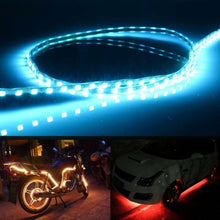 Load image into Gallery viewer, 5 PCS 45 LED 3528 SMD Waterproof Flexible Car Strip Light for Car Decoration, DC 12V, Length: 90cm, 90cm+red, 90cm+white, 90cm+yellow, 90cm+pink, 90cm+green, 90cm+ice blue, 90cm+blue