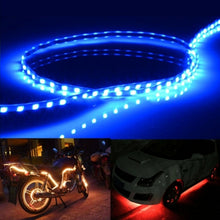 Load image into Gallery viewer, 5 PCS 45 LED 3528 SMD Waterproof Flexible Car Strip Light for Car Decoration, DC 12V, Length: 90cm, 90cm+red, 90cm+white, 90cm+yellow, 90cm+pink, 90cm+green, 90cm+ice blue, 90cm+blue