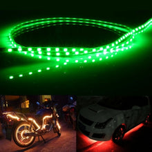 Load image into Gallery viewer, 5 PCS Flow Style 45 LED 3528 SMD Waterproof Flexible Car Strip Light for Car Decoration, DC 12V, Length: 90cm, 90cm Red, 90cm White, 90cm Yellow, 90cm Blue, 90cm Pink, 90cm Green, 90cm Ice blue