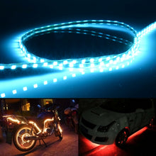 Load image into Gallery viewer, 5 PCS Flow Style 45 LED 3528 SMD Waterproof Flexible Car Strip Light for Car Decoration, DC 12V, Length: 90cm, 90cm Red, 90cm White, 90cm Yellow, 90cm Blue, 90cm Pink, 90cm Green, 90cm Ice blue