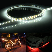 Load image into Gallery viewer, 5 PCS Flow Style 45 LED 3528 SMD Waterproof Flexible Car Strip Light for Car Decoration, DC 12V, Length: 90cm, 90cm Red, 90cm White, 90cm Yellow, 90cm Blue, 90cm Pink, 90cm Green, 90cm Ice blue
