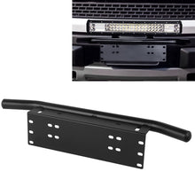 Load image into Gallery viewer, Universal License Plate Bumper Frame for Off-Road Jeep LED Work Light Bar Mounting Bracket with Front Bucket, Universal License Plate Bumper Fram, Universal License Plate Bumper Frame