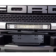 Load image into Gallery viewer, Universal License Plate Bumper Frame for Off-Road Jeep LED Work Light Bar Mounting Bracket with Front Bucket, Universal License Plate Bumper Fram, Universal License Plate Bumper Frame