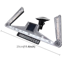 Load image into Gallery viewer, Solar Anti Collision Cupule Ranger Lamp Car Taillight LED Flash Warning Light Caution Light Foldable Solar Cupule Warning Lamp with Temporary Parking License, CS-N14