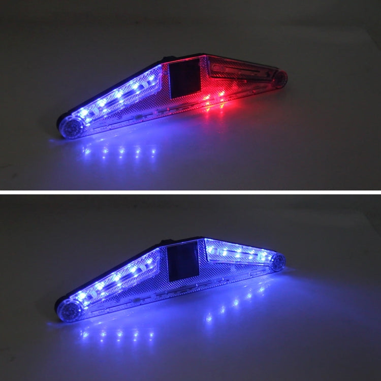 Solar Anti Collision Cupule Ranger Lamp Car Taillight LED Flash Warning Light Caution Light Foldable Solar Cupule Warning Lamp with Temporary Parking License, CS-N14