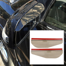 Load image into Gallery viewer, 1 Pair Car Rearview Mirror Rain Blades Car Back Mirror Eyebrow Rain Cover Car Rearview Mirror Eyebrow Covers Flexible Protection Rainproof Decoration Accessories, 3R-2101