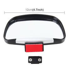 Load image into Gallery viewer, 3R-081 Car Blind Spot Side View Wide Angle Convex Mirror Vision Collection Side View Mirror Blind Spot Mirror, 3R-081(Black), 3R-081(Silver)