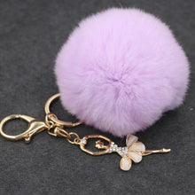 Load image into Gallery viewer, Ballet Golden Keychain Key Holder Key Chains Rings Holder Rex Rabbit Car Bag Pendant Fashion Bag Ornaments Pendant, Random Color Delivery, Rex Rabbit Shape