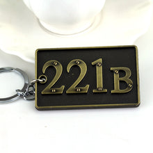 Load image into Gallery viewer, Detective Sherlock 221B Key Chain Car Key Ring Multi-functional Tool Key Holder Key Chains Rings Holder Pendant  Auto Parts