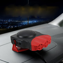Load image into Gallery viewer, DC 12V 150W Cold and Warm Dual Use Three Outlet Car Auto Electronic Heater Fan Windshield Defroster Demister, 150W Black, 150W Red