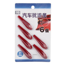 Load image into Gallery viewer, 6 PCS Universal Resin Rear Spoiler Car Auto Rear Spoiler Exterior Rear Spoiler Kit Car Crash Strip Spoiler Routed Board Mute Rectifier Noise Reduction Spoiler