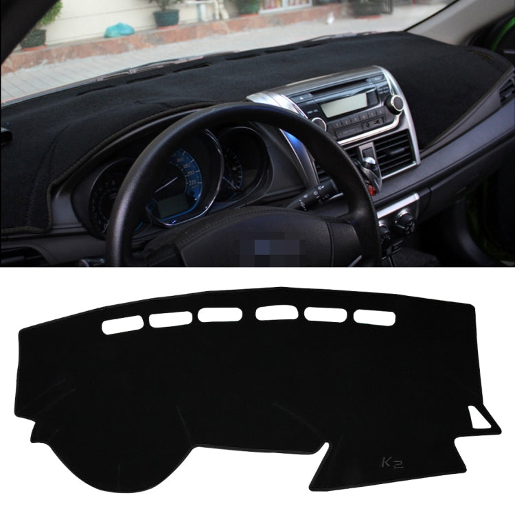 Left-hand Drive Car Light Instrument Panel Sunscreen Dashboard Mats Cover for Kia K2, Please Note Model and Year, For Kia