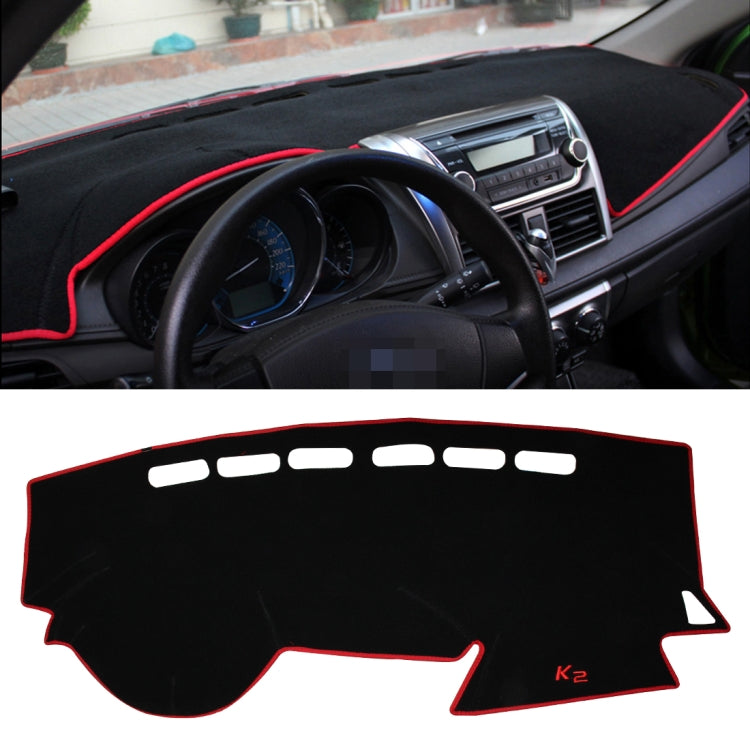 Left-hand Drive Car Light Instrument Panel Sunscreen Dashboard Mats Cover for Kia K2, Please Note Model and Year, For Kia