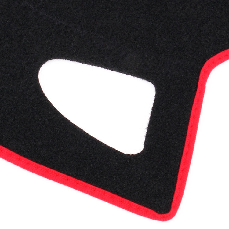 Left-hand Drive Car Light Instrument Panel Sunscreen Dark Mats Cover for Venucia B50 / R50, For Venucia