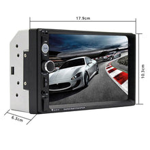 Load image into Gallery viewer, 7010B HD 2 Din 7 inch Car Bluetooth Radio Receiver MP5 Player, Support FM &amp; USB &amp; TF Card, 7010B