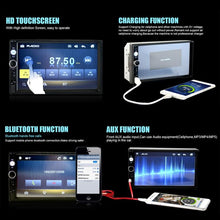 Load image into Gallery viewer, 7010B HD 2 Din 7 inch Car Bluetooth Radio Receiver MP5 Player, Support FM &amp; USB &amp; TF Card, 7010B