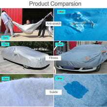 Load image into Gallery viewer, Aluminum Film PEVA Cotton Wool Anti-Dust Waterproof Sunproof Anti-frozen Anti-scratch Heat Dissipation SUV Car Cover with Warning Strips, Fits Cars up to 4.8m(187 inch) in Length, 187inch (L)/its Cars up to 4.8m(187 inch) in Length