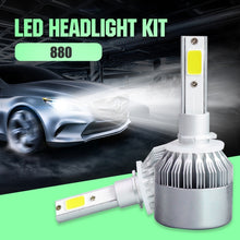 Load image into Gallery viewer, 2pcs 880/881 18W 1800LM 6000K Waterproof IP68 Car Auto LED Headlight with 2 COB LED Lamps, DC 9-36V, 880/881