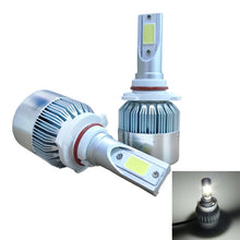 Load image into Gallery viewer, 2pcs 9005 18W 1800LM 6000K Waterproof IP68 Car Auto LED Headlight with 2 COB LED Lamps, DC 9-36V, 9005