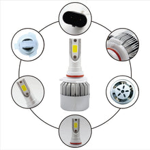 Load image into Gallery viewer, 2 PCS C9 9006 18W 1800LM 6000K Waterproof IP68 Car Auto LED Headlight with 2 COB LED Lamps, DC 9-36V, 9006
