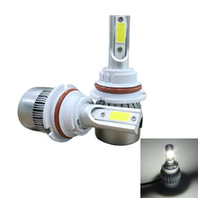 Load image into Gallery viewer, 2pcs 9007 18W 1800LM 6000K Waterproof IP68 Car Auto LED Headlight with 2 COB LED Lamps, DC 9-36V, 9007