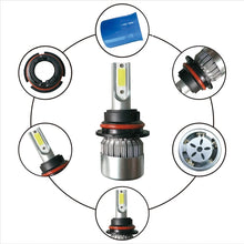 Load image into Gallery viewer, 2pcs 9007 18W 1800LM 6000K Waterproof IP68 Car Auto LED Headlight with 2 COB LED Lamps, DC 9-36V, 9007
