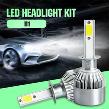 Load image into Gallery viewer, 2pcs H1 18W 1800LM 6000K Waterproof IP68 Car Auto LED Headlight with 2 COB LED Lamps, DC 9-36V, H1