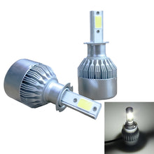 Load image into Gallery viewer, 2pcs H3 18W 1800LM 6000K Waterproof IP68 Car Auto LED Headlight with 2 COB LED Lamps, DC 9-36V, H3