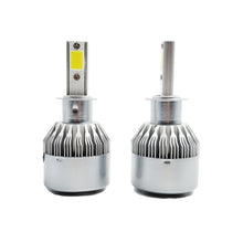 Load image into Gallery viewer, 2pcs H3 18W 1800LM 6000K Waterproof IP68 Car Auto LED Headlight with 2 COB LED Lamps, DC 9-36V, H3