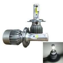 Load image into Gallery viewer, 2pcs H4 18W 1800LM 6000K Waterproof IP68 Car Auto LED Headlight with 2 COB LED Lamps, DC 9-36V, H4
