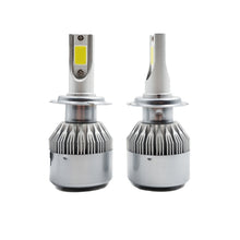 Load image into Gallery viewer, 2pcs H7 18W 1800LM 6000K Waterproof IP68 Car Auto LED Headlight with 2 COB LED Lamps, DC 9-36V, H7