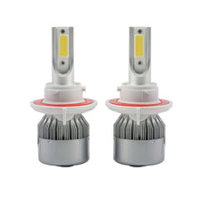 Load image into Gallery viewer, 2pcs H13 18W 1800LM 6000K Waterproof IP68 Car Auto LED Headlight with 2 COB LED Lamps, DC 9-36V, H13
