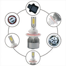 Load image into Gallery viewer, 2pcs H13 18W 1800LM 6000K Waterproof IP68 Car Auto LED Headlight with 2 COB LED Lamps, DC 9-36V, H13