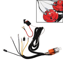 Load image into Gallery viewer, 12V Horn Wiring Harness Relay Kit for Car Truck Grille Mount Blast Tone Horns, 12V Horn Wiring Harness Relay Kit
