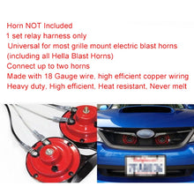 Load image into Gallery viewer, 12V Horn Wiring Harness Relay Kit for Car Truck Grille Mount Blast Tone Horns, 12V Horn Wiring Harness Relay Kit
