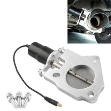Load image into Gallery viewer, Universal Car 2.5 inch Stainless Steel Racing Electric Exhaust Cutout Valves Control Motor Kit, 2.5 inch