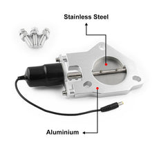 Load image into Gallery viewer, Universal Car 2.5 inch Stainless Steel Racing Electric Exhaust Cutout Valves Control Motor Kit, 2.5 inch