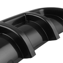 Load image into Gallery viewer, Universal Car Rear Bumper Lip Diffuser 6 Shark Fin Style Black ABS, Size: 67cm, Black