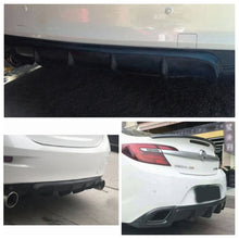 Load image into Gallery viewer, Universal Car Rear Bumper Lip Diffuser 6 Shark Fin Style Black ABS, Size: 67cm, Black