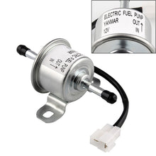 Load image into Gallery viewer, DC12V Car 90L/H In-Line Injection Fuel Pump External Electric Fuel Pump Flow 129612-52100 for Yanmar 4TNV88 Hitachi Mini Excavator, Car 90L/H In-Line Injection Fuel Pump