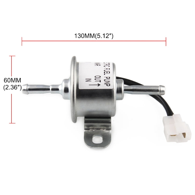 DC12V Car 90L/H In-Line Injection Fuel Pump External Electric Fuel Pump Flow 129612-52100 for Yanmar 4TNV88 Hitachi Mini Excavator, Car 90L/H In-Line Injection Fuel Pump