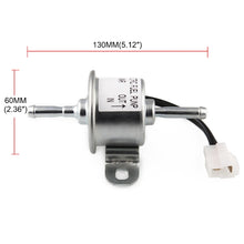 Load image into Gallery viewer, DC12V Car 90L/H In-Line Injection Fuel Pump External Electric Fuel Pump Flow 129612-52100 for Yanmar 4TNV88 Hitachi Mini Excavator, Car 90L/H In-Line Injection Fuel Pump
