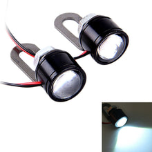 Load image into Gallery viewer, 2 PCS 12V 3W Eagle Eyes LED Light For Motorcycle ，Wire Length: 45cm, Wire Length: 45cm