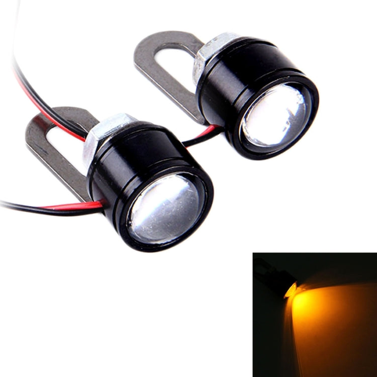 2 PCS 12V 3W Eagle Eyes LED Light For Motorcycle ，Wire Length: 45cm, Wire Length: 45cm