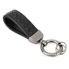 Load image into Gallery viewer, Car Metal + Braided Leather Key Ring Keychain